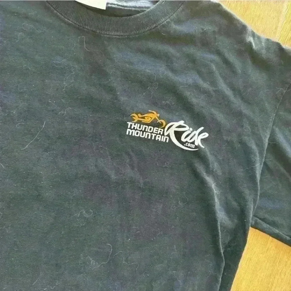 Vintage 2010 Harley Davidson Medium Gildan Pocket T Black Y2K outlaw shirt - Picture 4 of 7